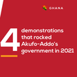 4 demonstrations that rocked Akufo-Addo’s government in 2021
