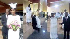 Man celebrates as his 99-year-old father weds 86-year-old mother: "Newest couples in the world"