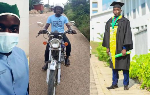 Degree-holding Ghanaian nurse turns Okada rider
