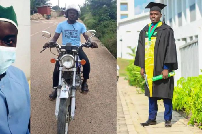 Degree-holding Ghanaian nurse turns Okada rider