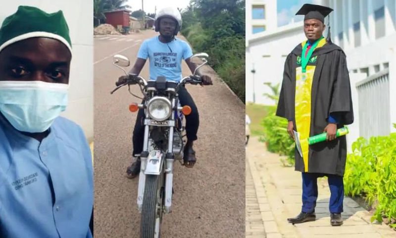 Degree-holding Ghanaian nurse turns Okada rider