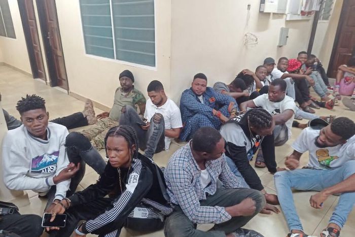 Suspected criminals in Kasoa