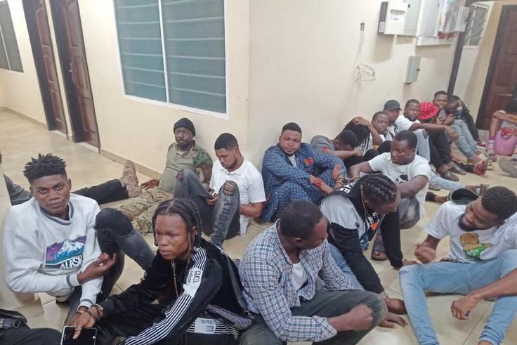 Suspected criminals in Kasoa