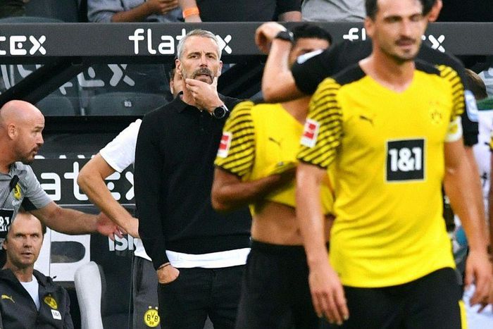 Dortmund coach Marco Rose lost on his return to Moenchengladbach