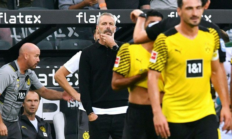 Dortmund coach Marco Rose lost on his return to Moenchengladbach