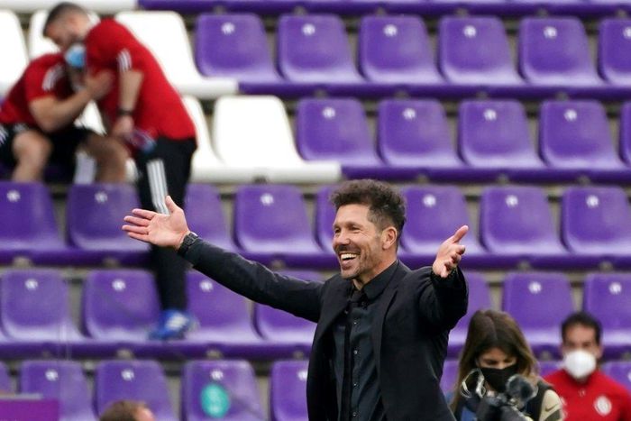 Atletico Madrid's Argentine coach Diego Simeone
