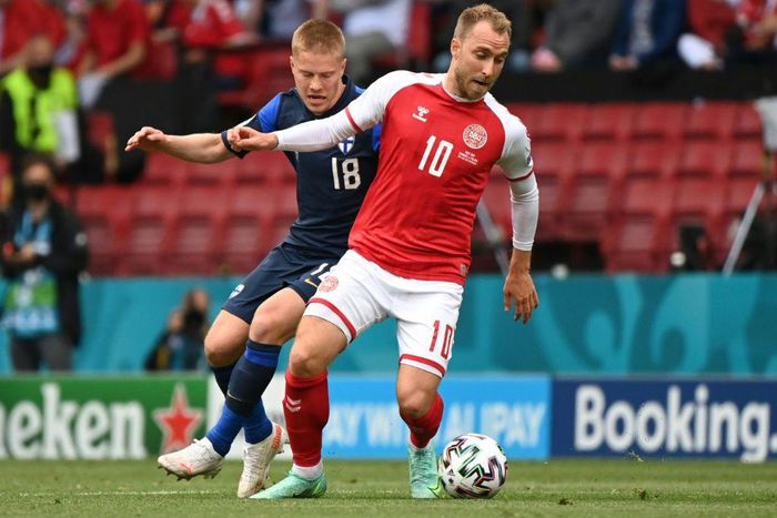 Christian Eriksen made his 109th Denmark appearance against Finland