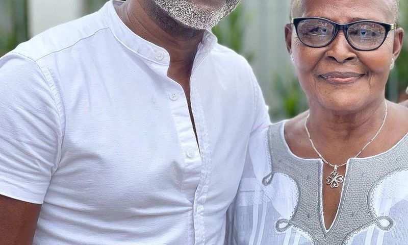 Reggie Rockstone with mum