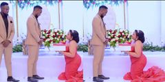“Let our marriage life be private”- Businesswoman kneels to beg groom