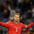 Germany goalkeeper Manuel Neuer celebrates reaching the last 16 of Euro 2020