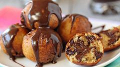 Chocolate puff puff
