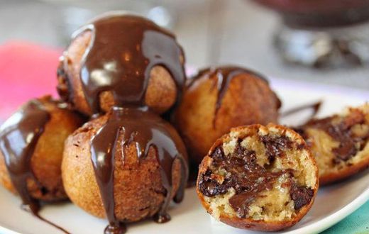 Chocolate puff puff