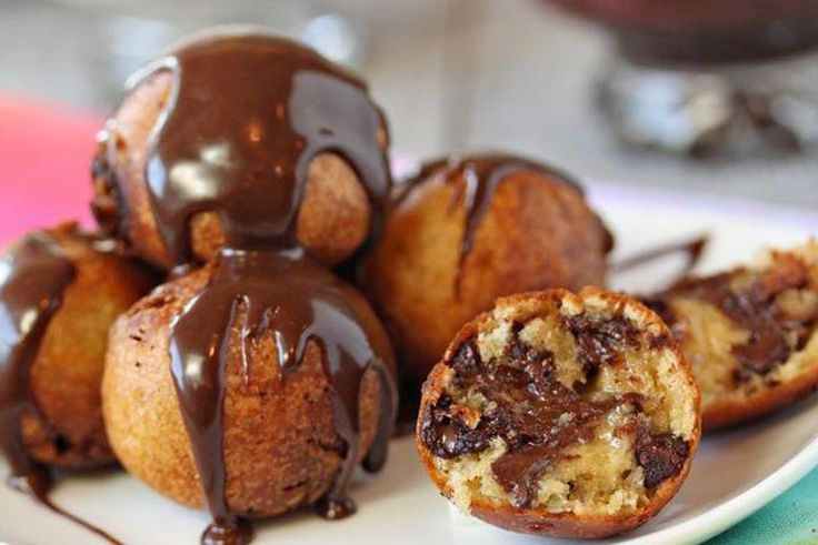 Chocolate puff puff
