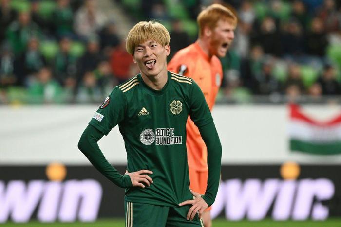 Celtic's Japanese forward Kyogo Furuhashi