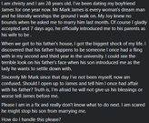 “I’m in a fix; I’ve not been myself” - Lady realises her fiancé’s father was once a sugar daddy