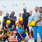 Kojo Afari and the young athletes