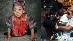 Davido and son