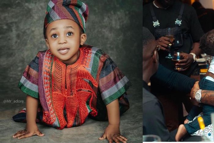 Davido and son