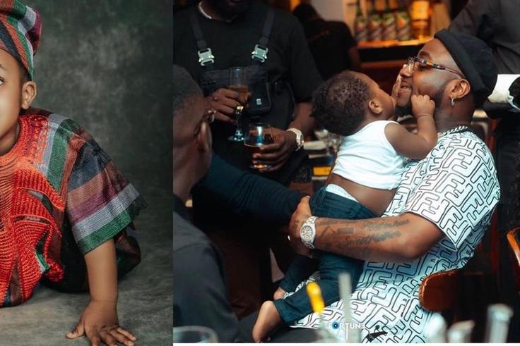 Davido and son