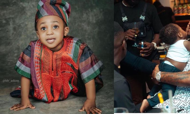 Davido and son