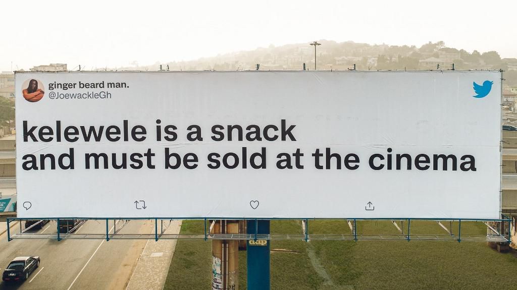 Twitter brings Tweets to life with giant billboards around Accra