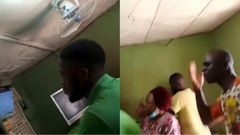 Pastor storms betting center to preach against it, boys continue betting while saying amen (video)