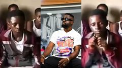 Sarkodie thrilled by school children