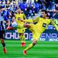 Dortmund defender Mats Hummels (R) scored Saturday with a superb volley
