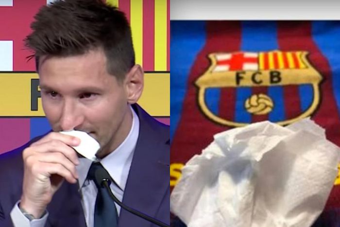 Tissue used by Lionel Messi to wipe his tears is being auctioned for $1 million