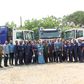 Heavy duty truck drivers pass out for operation clean your frontage