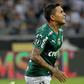Palmeiras' Dudu celebrates after scoring against Atletico Mineiro during the all-Brazilian Copa Libertadores semifinal in Belo Horizonte