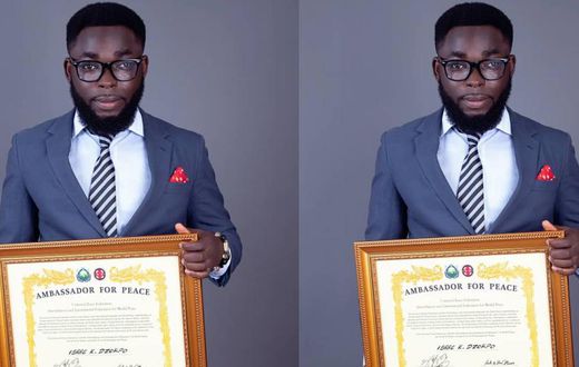 Peace Ambassador: Ghanaian journalist & comic actor Isaac Dzokpo receives International Award