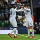 Chelsea goalkeeper Kepa Arrizabalaga (R) and Edouard Mendy (L)