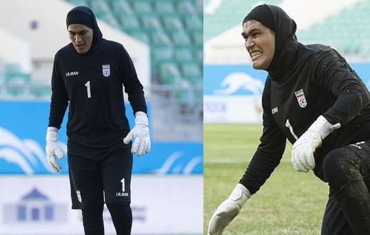 Iran women’s goalkeeper accused of being a man after saving two penalties