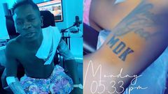 Shatta Wale tattoos Medikal's name on his body (WATCH)