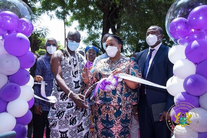 First Lady commissions Korle Bu waiting area