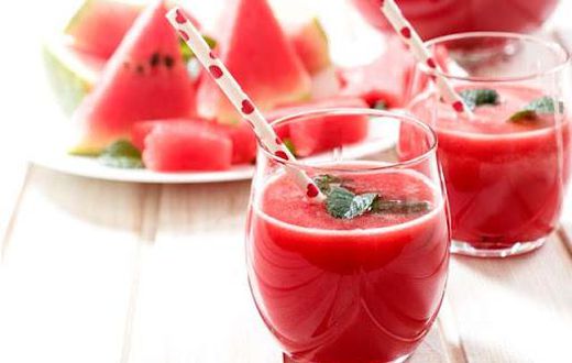 Watermelon and ginger drink
