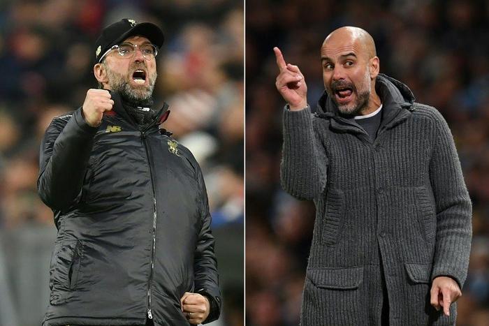 Pep Guardiola (right)said his meetings with Jurgen Klopp (left)have made him a better manager