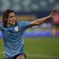 Uruguay's Edinson Cavani celebrates after scoring against Bolivia at the 2021 Copa America in Brazil