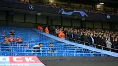 Pep Guardiola was frustrated by the attendance for Manchester City's 6-3 win over RB Leipzig in the Champions League