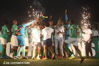 Hasaacas Ladies celebrating their Women’s Premier league trophy (PC: GFA Communications)