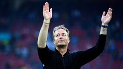 Freedom: Denmark manager Kasper Hjulmand is encouraging his players to play without fear