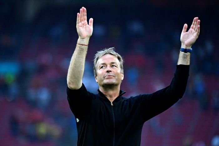Freedom: Denmark manager Kasper Hjulmand is encouraging his players to play without fear