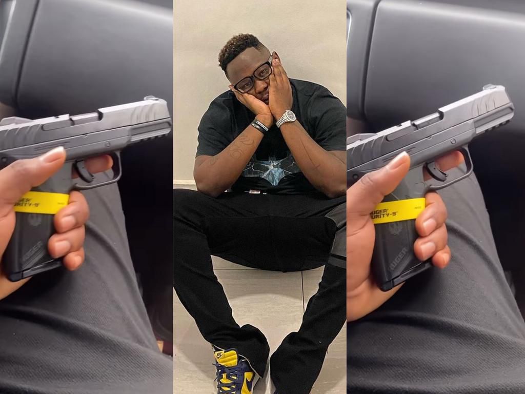 Medikal flashes newly acquired American pistol on social media