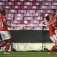 Rafa Silva (R) gave Benfica the lead as they beat PSV 2-1 in the play-off round first leg