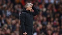 Manchester United manager Ole Gunnar Solskjaer is clinging to his job after a 5-0 thrashing at home to Liverpool