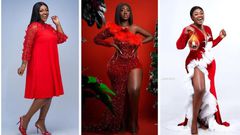 Red with envy! Best female celebrity Christmas photos we saw on the gram