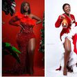 Red with envy! Best female celebrity Christmas photos we saw on the gram
