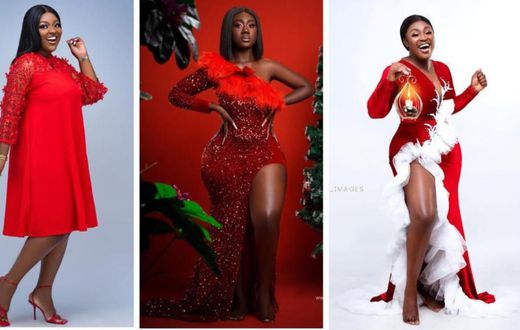 Red with envy! Best female celebrity Christmas photos we saw on the gram