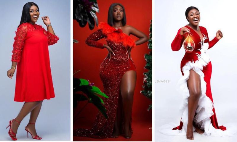 Red with envy! Best female celebrity Christmas photos we saw on the gram